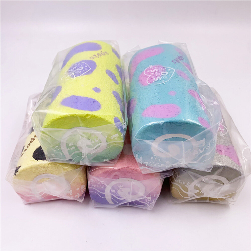 Sanhe khăn hoạt hình cuộn trứng cuộn gối để tay đàn hồi chậm Squishy giải nén mô phỏng bằng chất liệu PU bánh đồ chơi