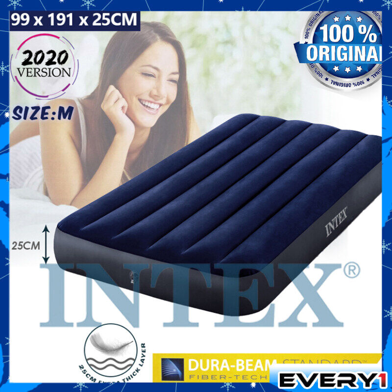 INTEX 64757 0.99 Meter Inflatable Air Bed Mattress Tilam Angin Twin