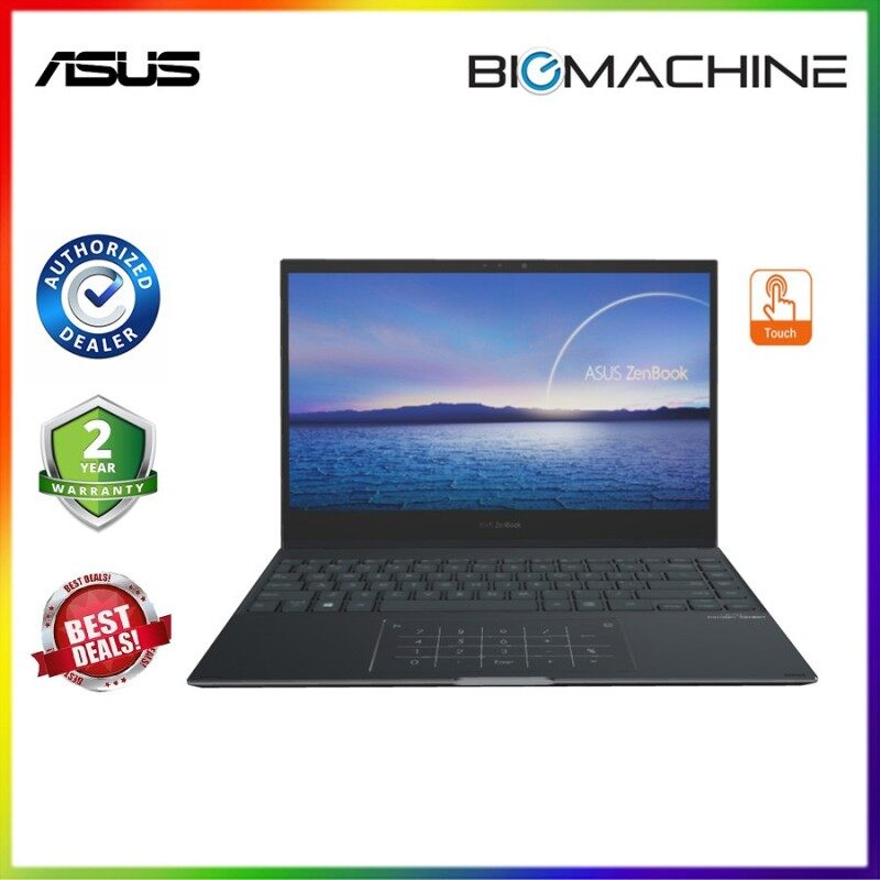 Asus Zenbook Flip UX371E-AHL283TS -(i7-1165G/16G/1TBSSD/13.3UHD Touch/OFF H&S/W10/2YR) Jade Black LAPTOP Malaysia