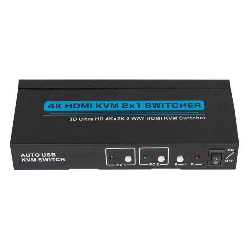 [Khuyến mại] T-KV302A 3 Ổ Cắm Loại 3D Ultra HD 4 K HDMI KVM 2x1 Switcher