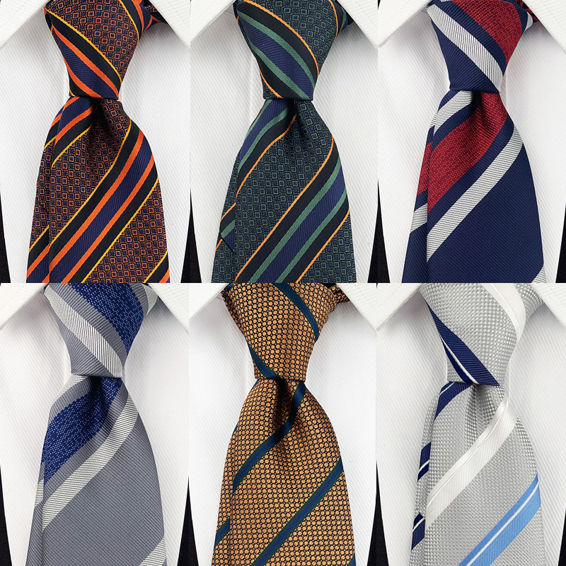 2021 New British Gentleman Striped Men's Tie
