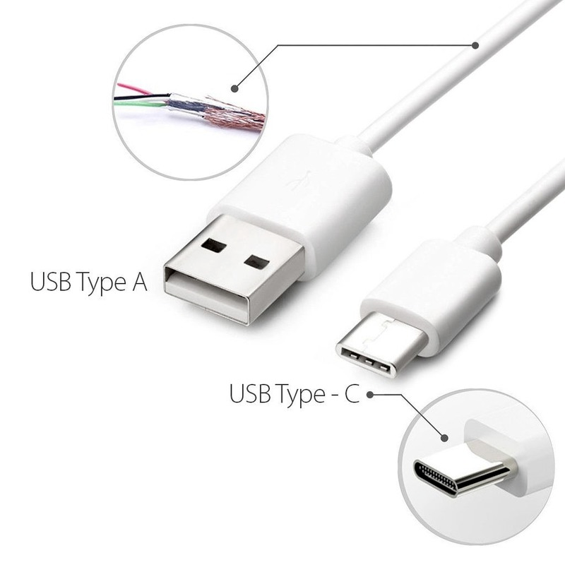 Cáp Sạc USB Cáp Sạc Loại C 2M 3M USB-C Dây Đồng Bộ Dữ Liệu Cho Điện Thoại Android