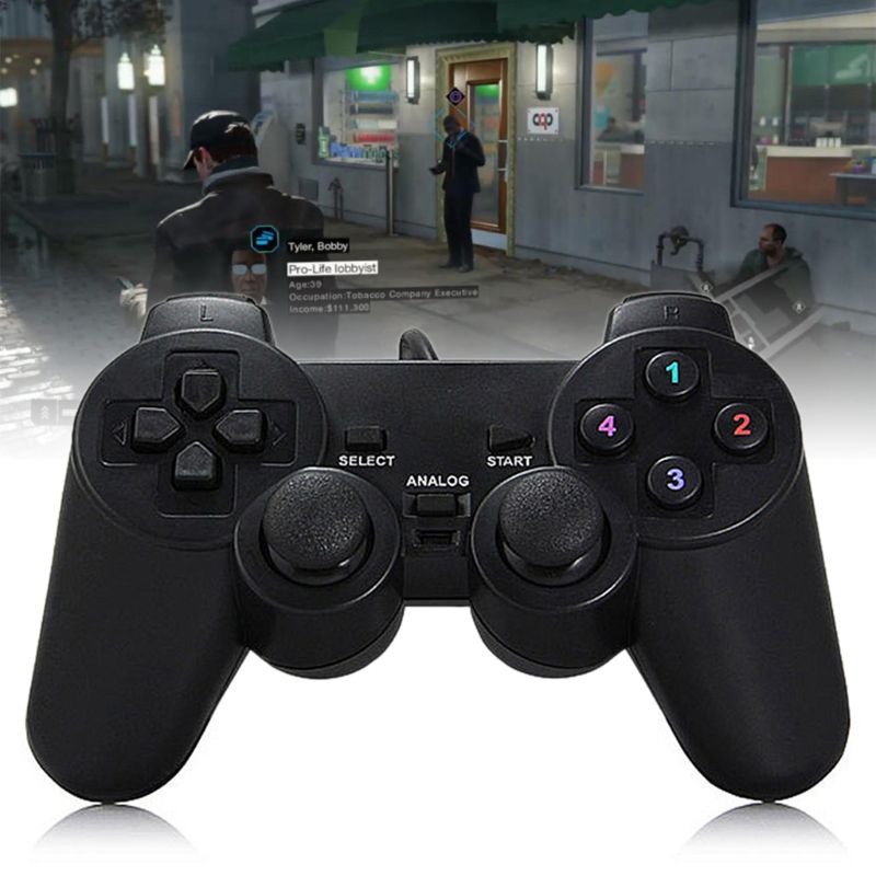 USB Wired Gamepad Joystick Single/Double Vibration Joypad Game Controller Handle for PC Laptop Computer