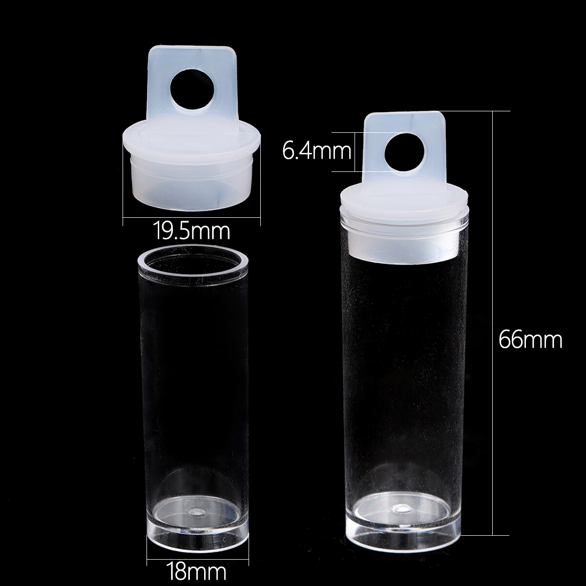 5 Cái/túi Hộp Đựng Bằng Nhựa Trong Suốt Để Đóng Gói Hộp Đựng Dụng Cụ Hạt Làm Móng Hộp Đựng Hạt Hình Chữ Nhật