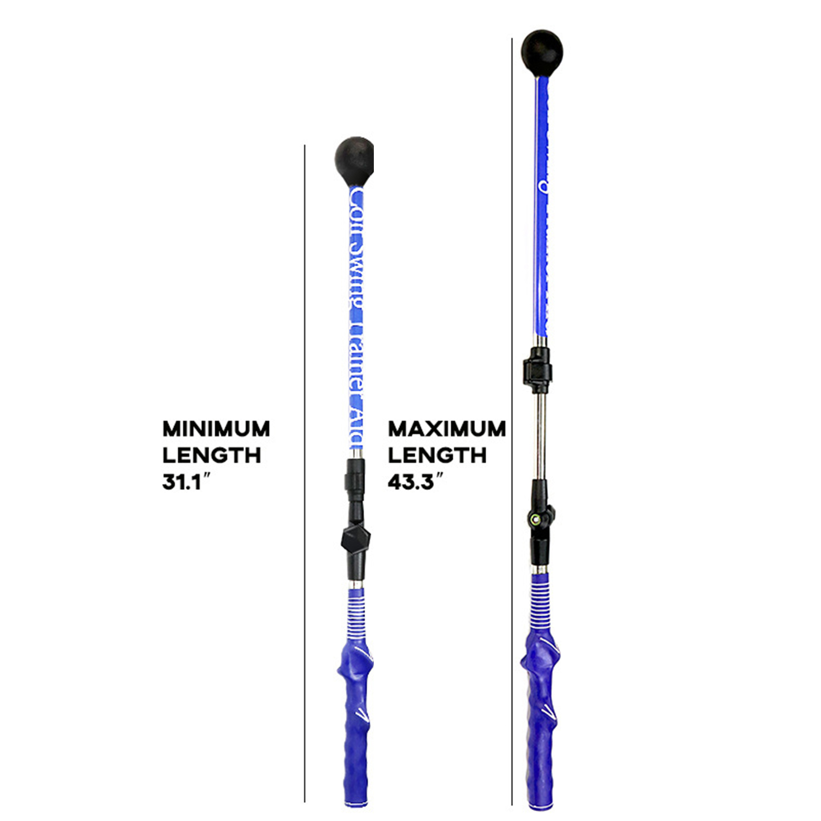 Ghxdryuru Golf Swing Trainer Retractable Ergonomic Comfortable Grip Adjustable Correct Posture Golf Telescopic Swing Stick Golf Sports