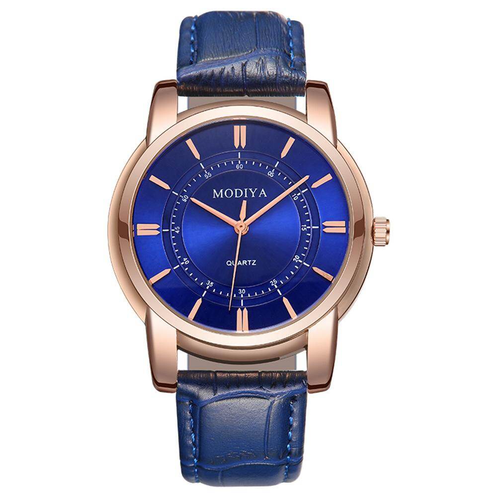 New MODIYA Concentric Belt Watch Men Fashion Quartz Watch Simple Men's Watch