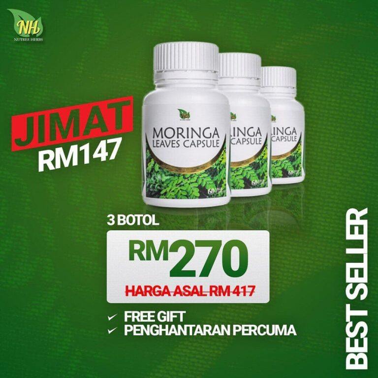 【DIRECT KILANG] MORINGA KAPSUL MORINGA | MORINGA OLEIFERA | KAPSUL ...