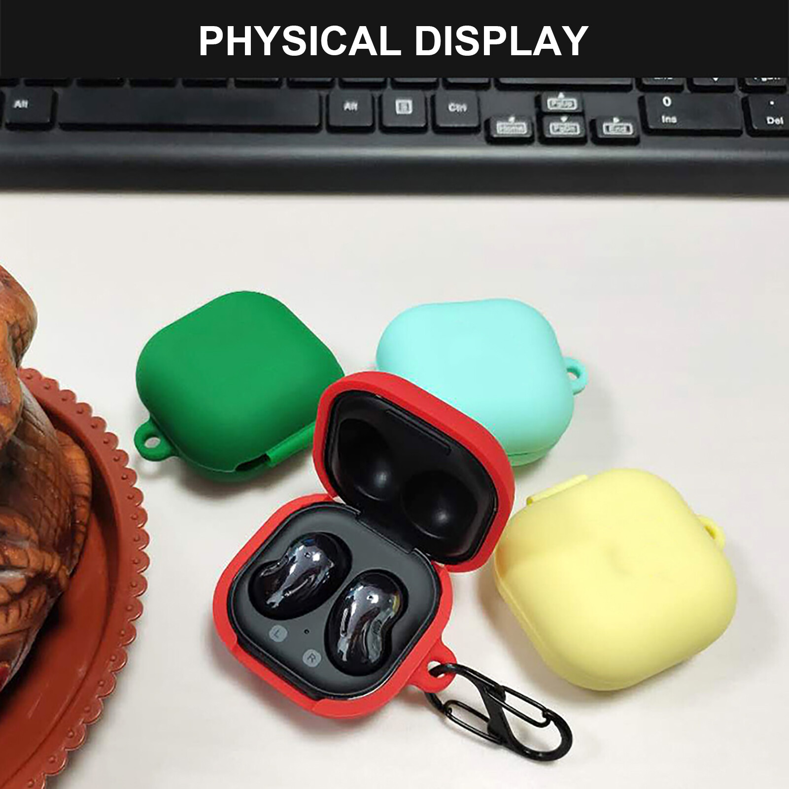 Tai Nghe Bluetooth Silicone Giảm Tiếng Ồn Ốp Bảo Vệ Cho Galaxy Nụ Sống