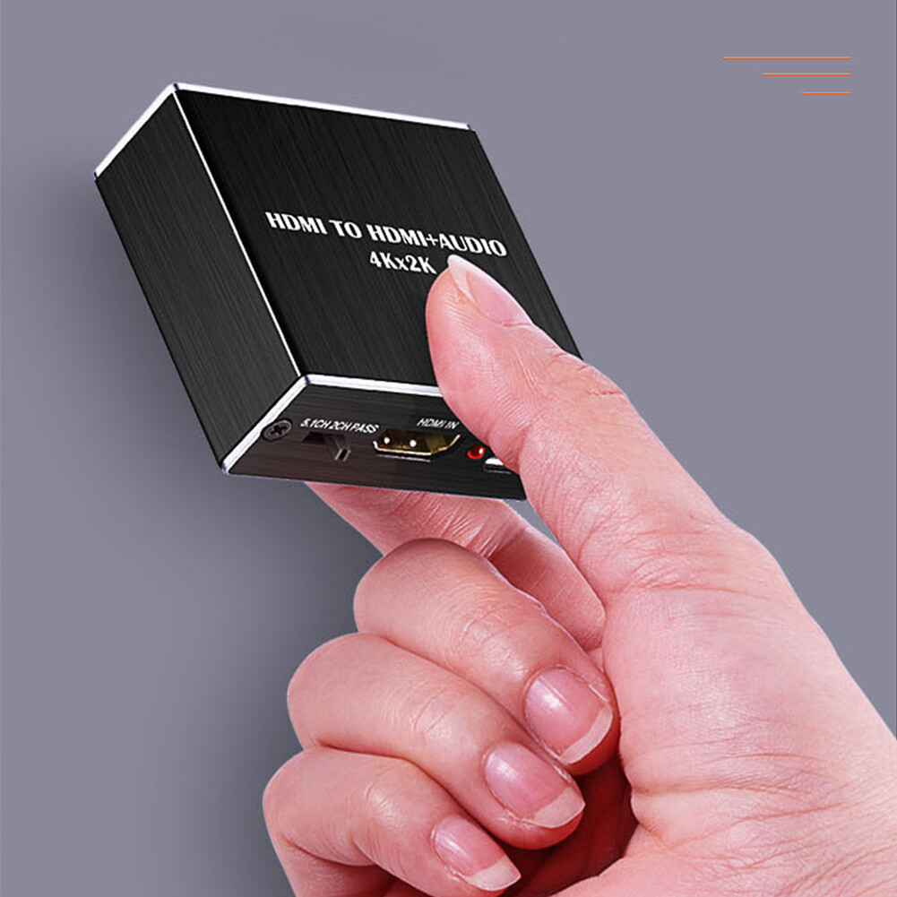 4K X 2K HDMI-compatile Audio Extractor Stereo Extractor Converter Optical TOSLINK SPDIF + 3.5mm Audio Splitter Adapter