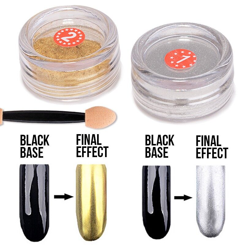 Modelones UV Gel Mirror Glitter Powders Nail Art Manicure Magic Chrome