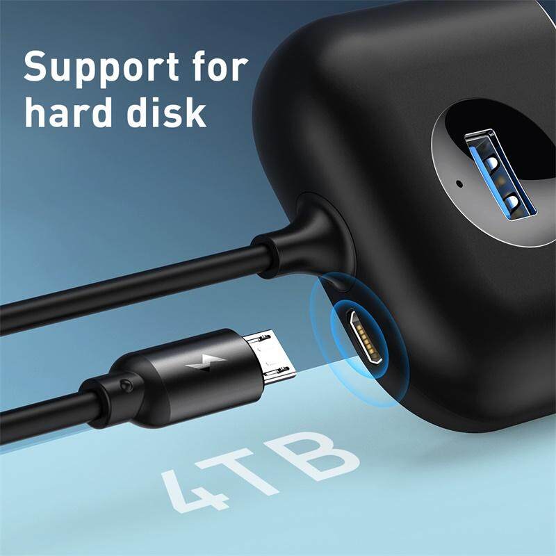 HUB USB Baseus sang USB 3.0 HUB USB cho MacBook Pro Surface Pro 6 Bộ chia HUB USB 2.0 USB có cổng Micro USB HUB USB 3.0 Type-C