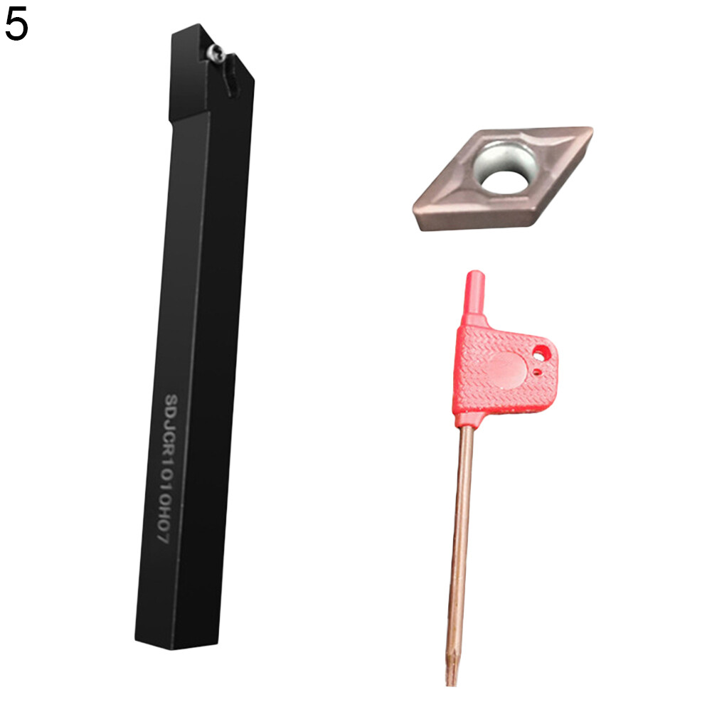 3Pcs 10mm CNC Alloy Lathe Turning Tools Set Wrench Insert Boring Bar Holder