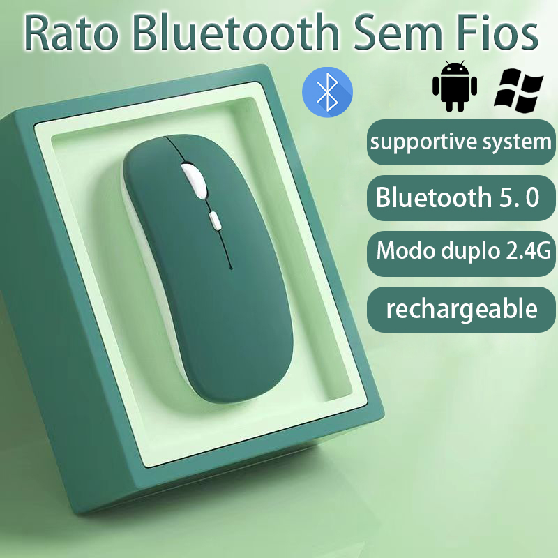 Chuột bluetooth không dây cho ipad/Macbook máy tính xách tay bluetooth chuột 2.4GHz không dây quang có thể sạc lại chuột siêu mỏng im lặng chuột cho PC/máy tính xách tay/điện thoại/máy tính bảng