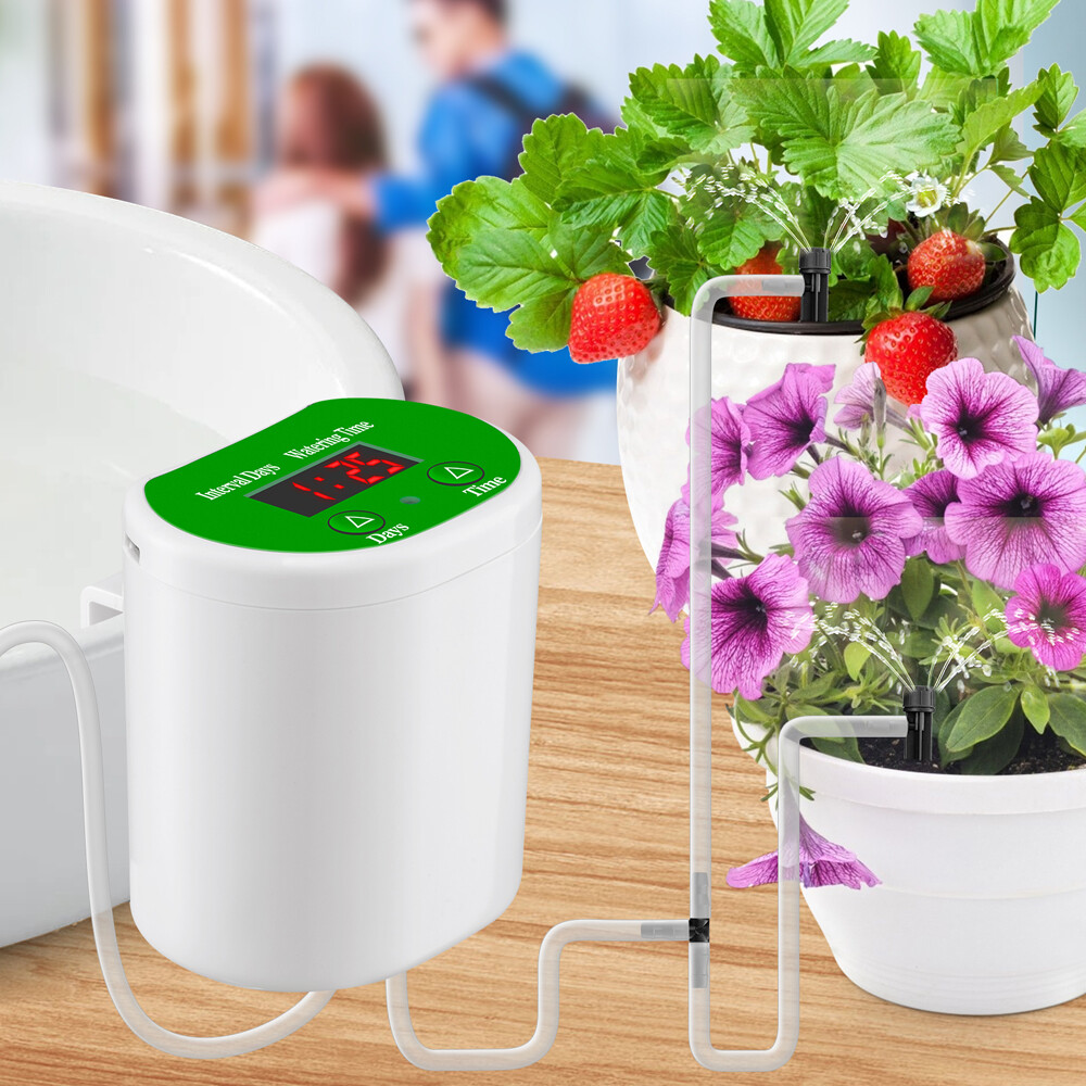 BO YIN Hệ Thống Tưới Nước Tự Động Thiết Bị Tưới Nước Hẹn Giờ Bộ Tưới Nhỏ Giọt Sân Vườn Cho Chậu Cây Tưới Nước Kỳ Nghỉ