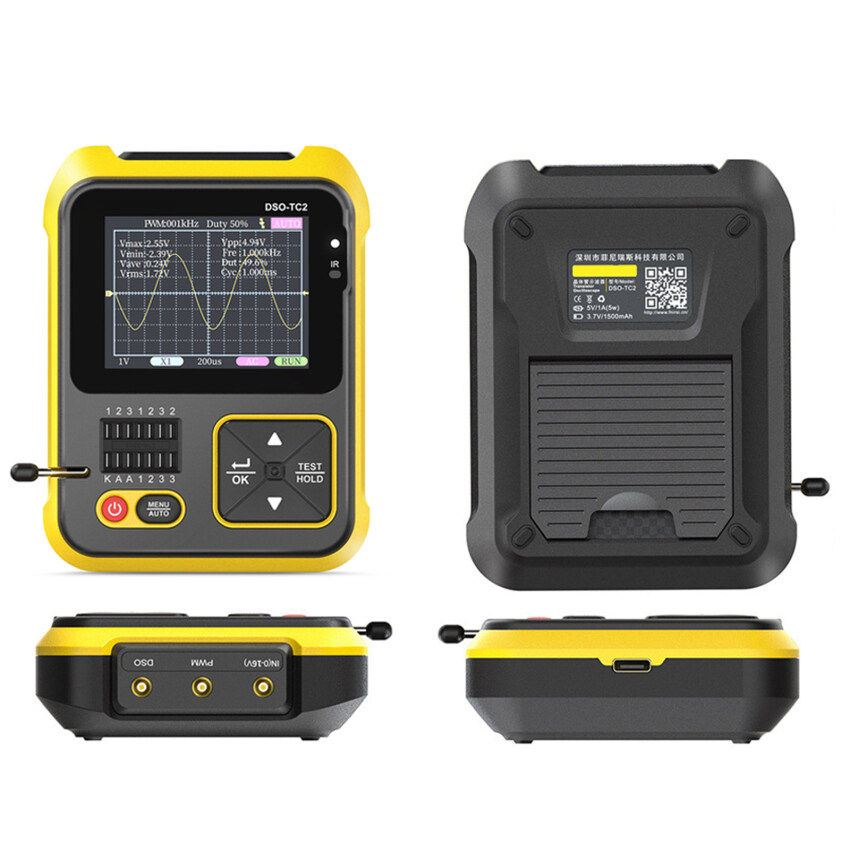 New Oscilloscope 2 In 1 DSOTC2 Handheld Portable Digital Oscilloscope