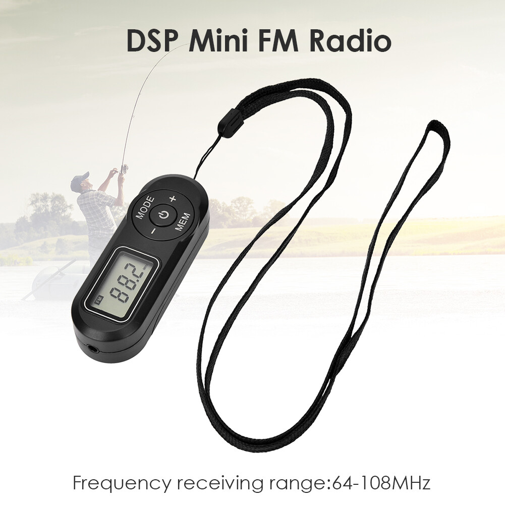 LCD Digital Display Mini Pocket Radio Retro Rechargeable FM Player Receiver