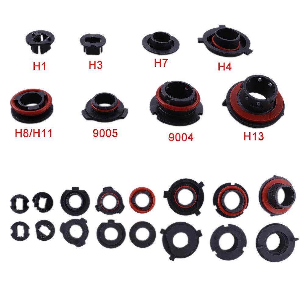 JaneDream 2PCS Car LED Headlight Light Lamp Bulb Adapter Holder Base Sockets Retainer For H1 H3 H4 H7 H11 H13 9004 9005