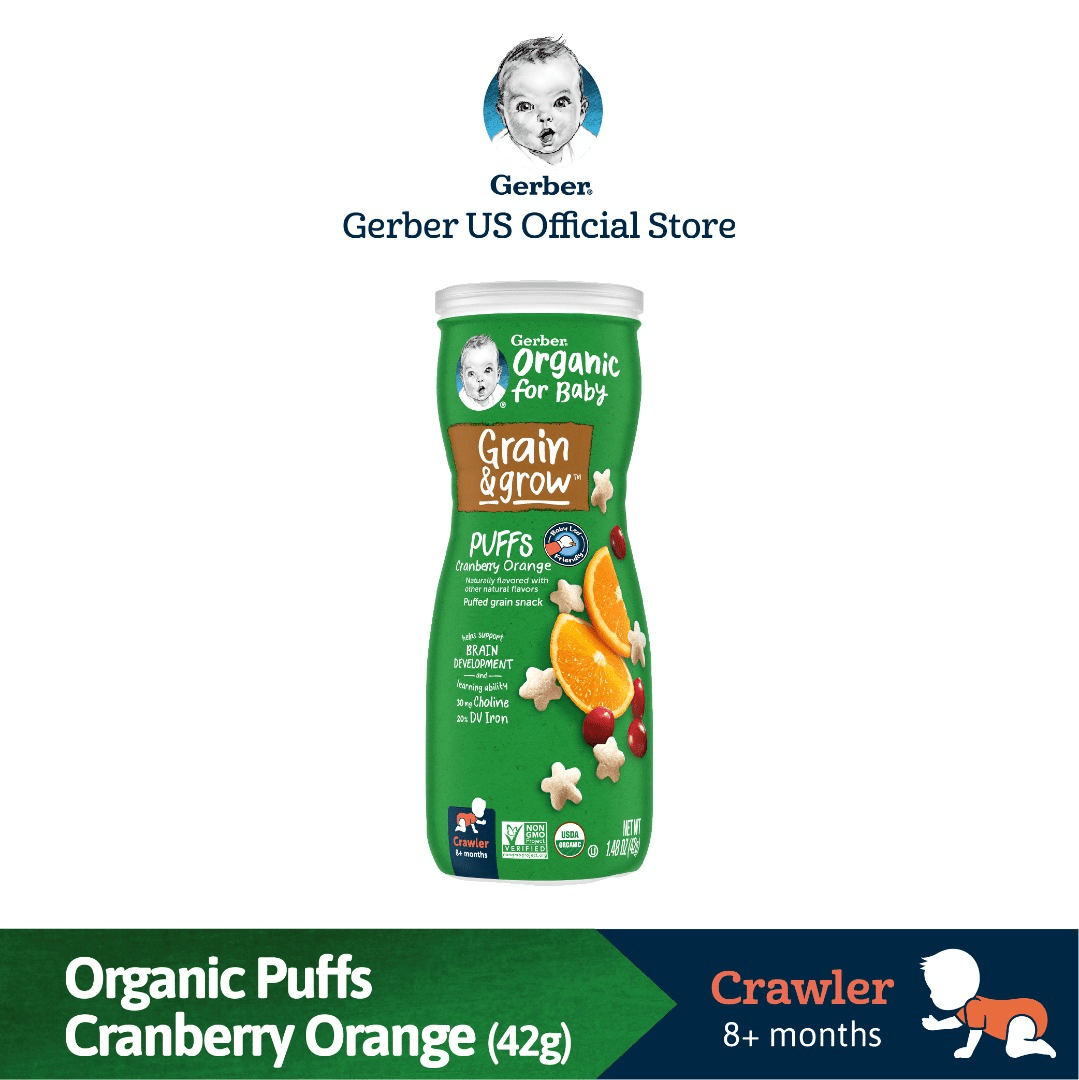 Gerber sales organic puffs