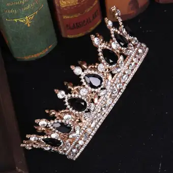 Europe Retro Beam Diamond Circle Crown Fashion Women Girls Bride