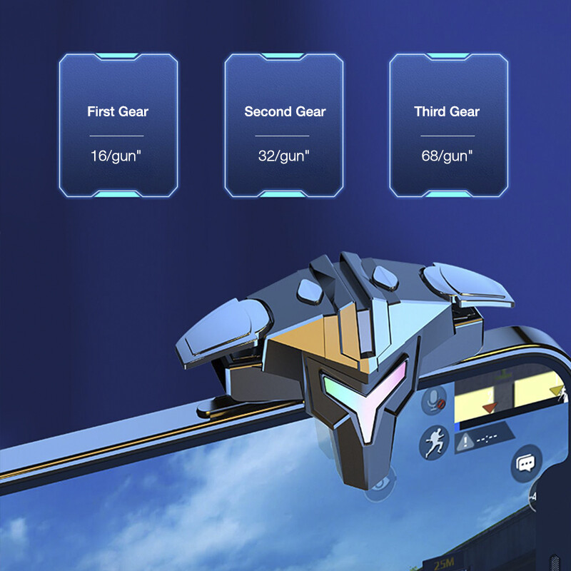 BlueWow DY01 Bumblebee Bộ Điều Khiển Kích Hoạt PUBG Phong Cách Mới Tay Cầm Chơi Game, Tay Cầm Điều Khiển Kích Hoạt Chơi Game L1R1 Nút Kích Hoạt Bắn Súng Cho Trò Chơi Bắn Súng