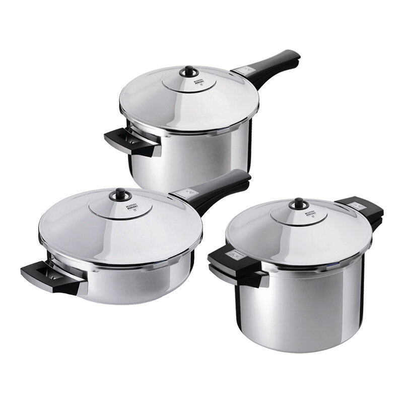 Kuhn Rikon Duromatic Stainless-Steel Saucepan Pressure Cooker - 3.7-Qt 