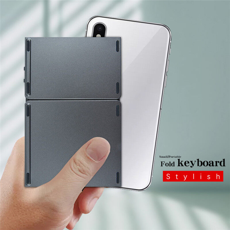Kebeteme không dây mini bluetooth có thể gập lại Bàn phím kèm bàn di chuột cho PC văn phòng
