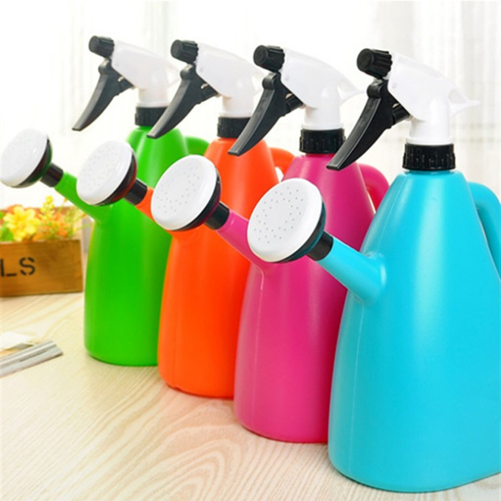 Terylin Watering Can Large Capacity Leakproof Plastic Watering Kettle Sprinkling Can for Potted Plants