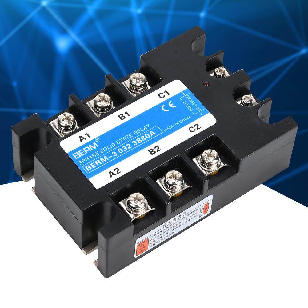 Three Phase Solid State Relay 80-250VAC Input SSR3 AC-AC Electrical Equipment for CNC Machinery，Three Phase Solid State Relay,Relay,Electrical Equipme