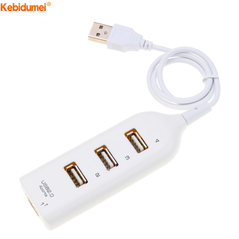 Kebidumei High Speed HUB Adapter USB 2.0 HUB 4 Port Splitter For PC Laptop Notebook Receiver Computer Peripherals Accessories