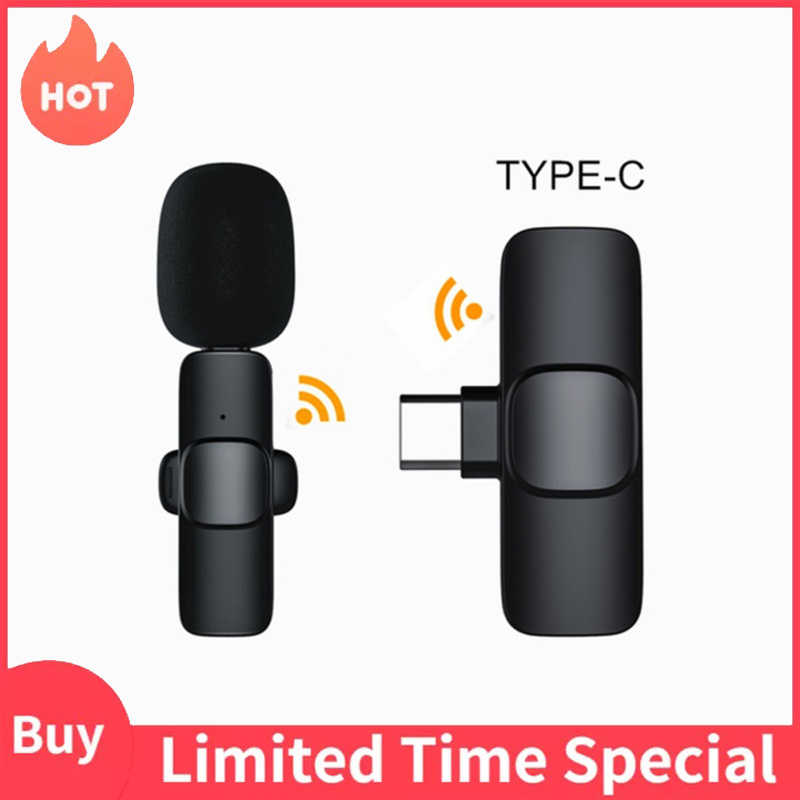 Wireless Lavalier Microphone Noise Reduction 48khz Real-time Radio Mini Type-c Mic Compatible For Android Phone