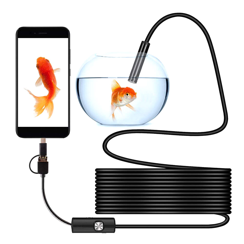 USB C/Micro USB/Cổng USB 6LED Máy Ảnh Nội Soi Nội Soi Máy Tính Android *