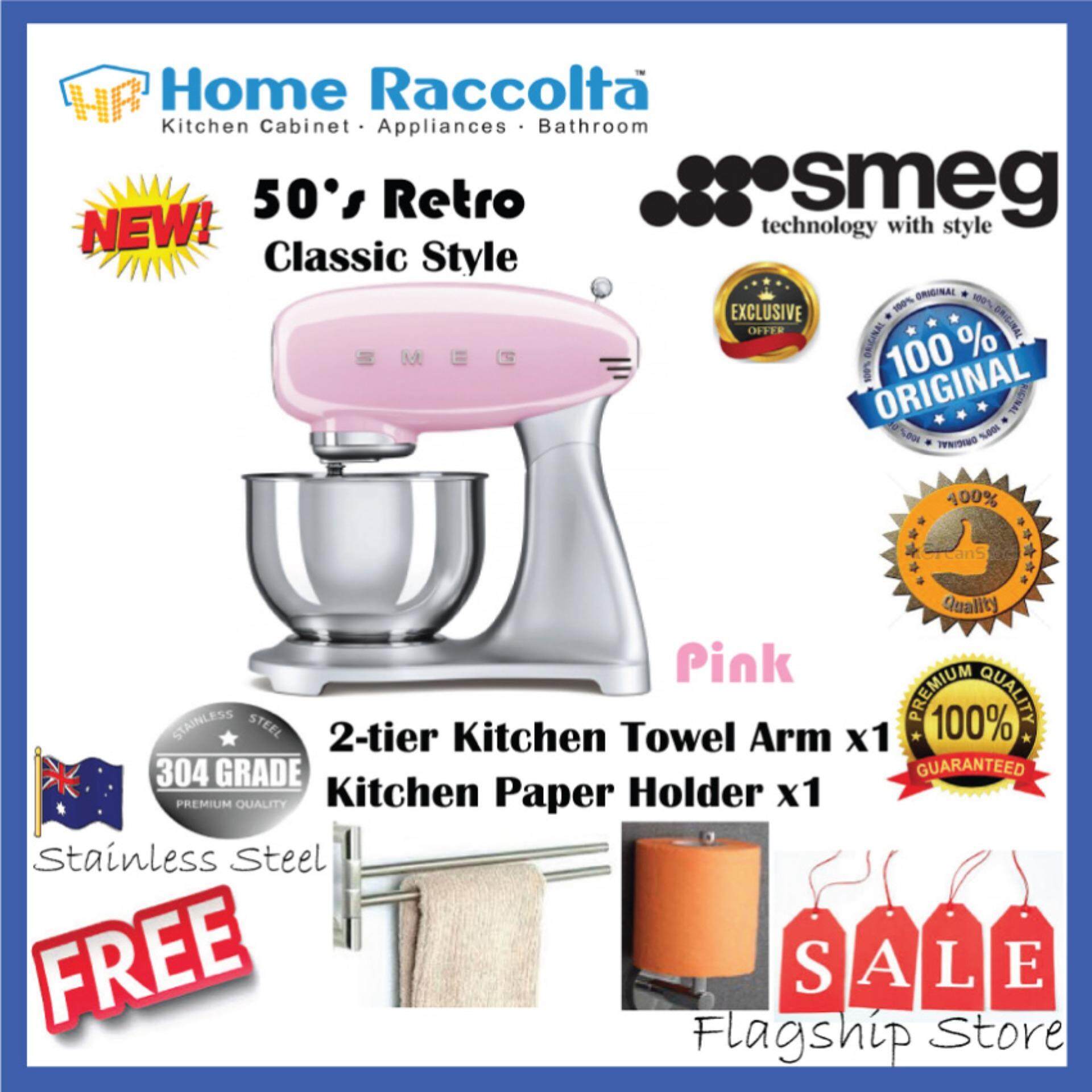 pink smeg stand mixer