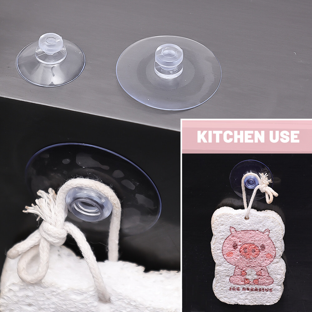 10/1 cái núm hút cao su trong suốt cốc hút Silicone núm hút cao su cốc hút mạnh núm hút cao su tường nhà bếp phòng tắm móc kính cửa sổ cung cấp PVC
