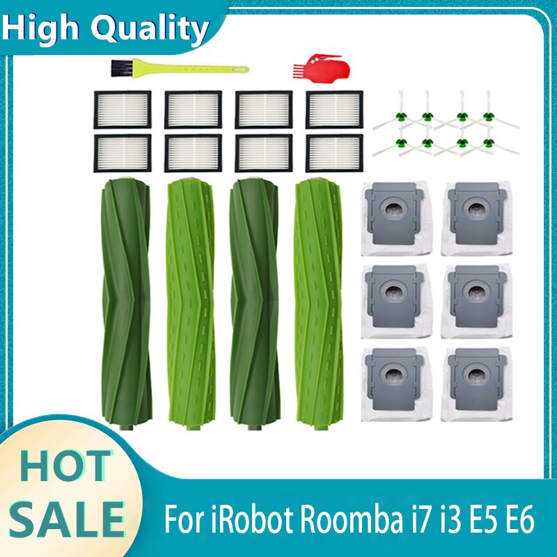 Robot Vacuum Replacement Parts Kit - For E10/B112/E12 Models - Includes Brushes, Filters, Mop Pads