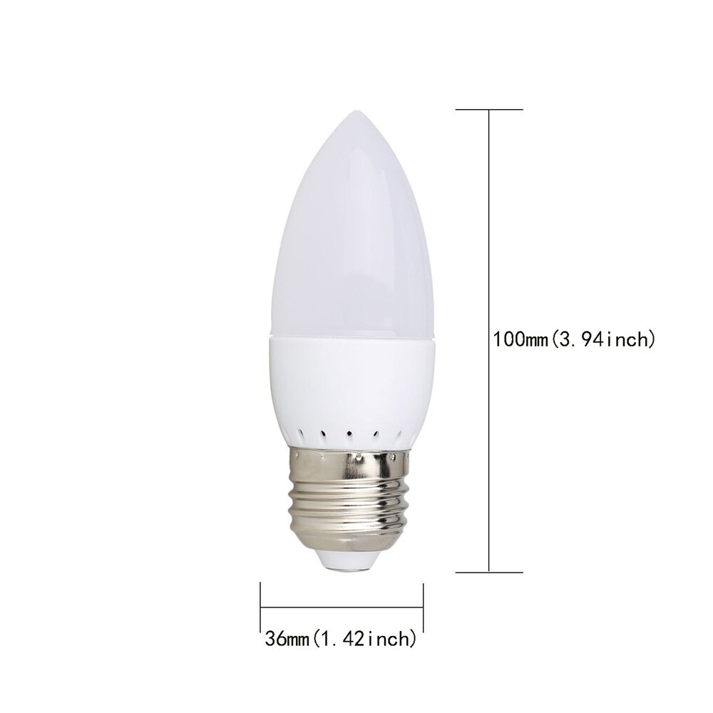 4Pcs LED Bulbs E12 E14 E27 3W Light Lamps Energy Saving For Home Office Decoration