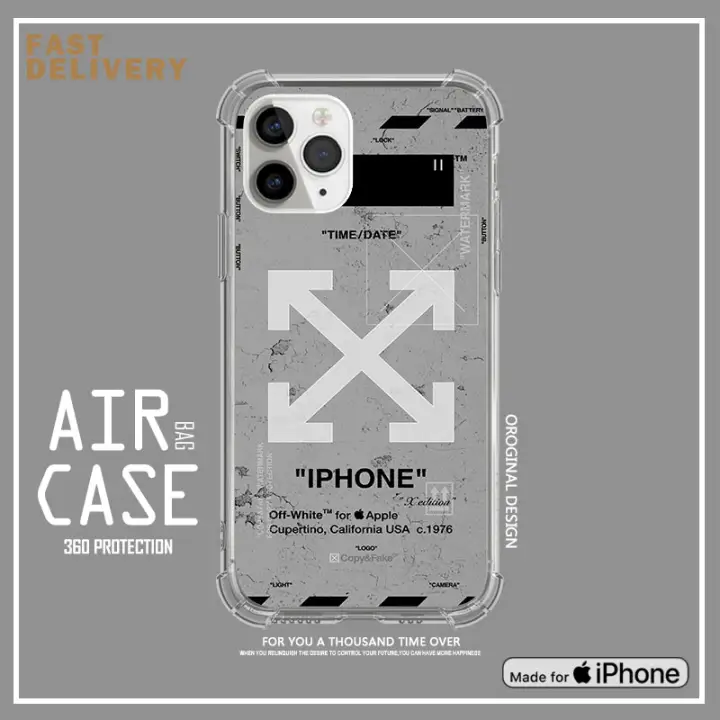 Off White Ow Back For Iphone 11 Pro Max Casing 6 6s Plus Xr 5se Handphone Se 2 Xs Max 7 P 8 Plus Softcase Hp Case Cover Iphone Original Fashion Lazada Ph