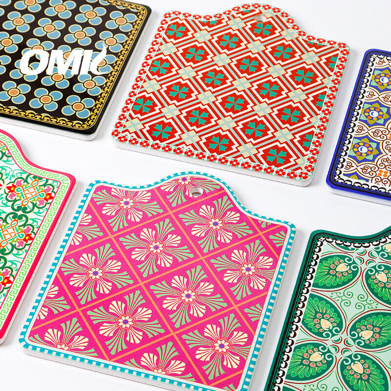 OMK Bohemian style ceramic table mat matte plate placemats & Coasters