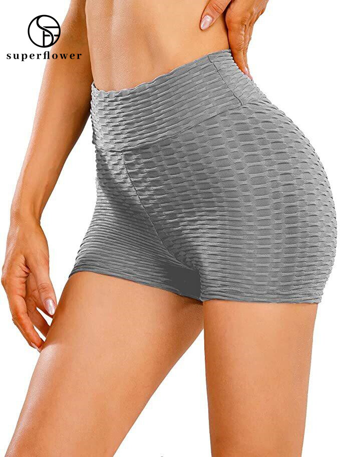 Women's New High Waist Hip Lift Bubble Pants Fiess Bottoming Sports Yoga Shorts for Women_voghion.com