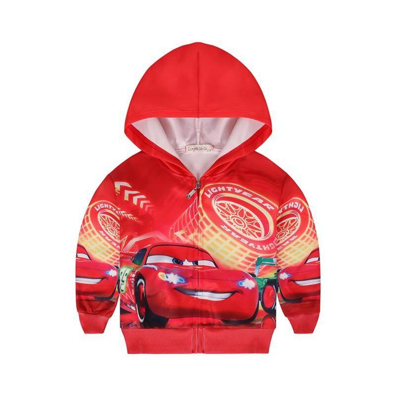 {Sweet Baby} Children Boy Soft Full Cotton Jacket Fashion Cars Print Cardigan Jacket Coat ...