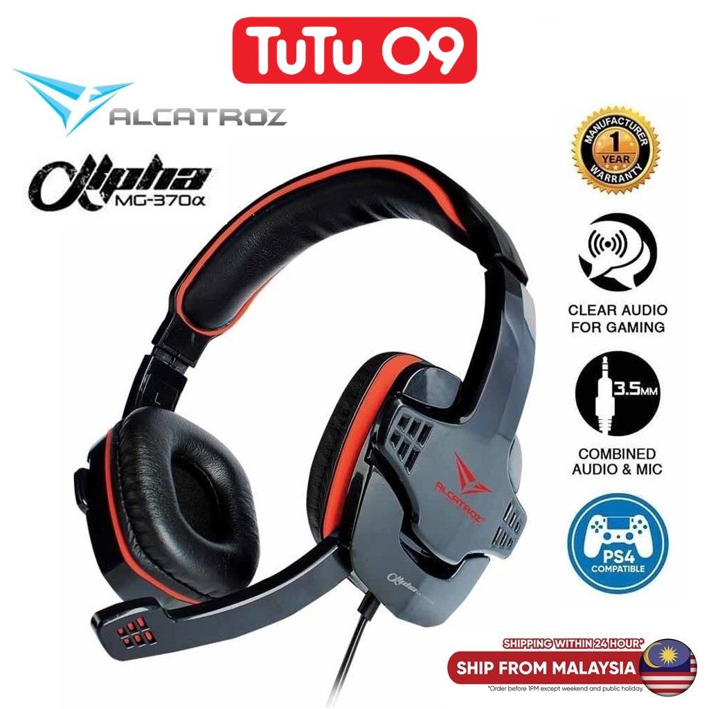 Alcatroz Alpha MG370A Stereo Gaming Headphones with Mic for