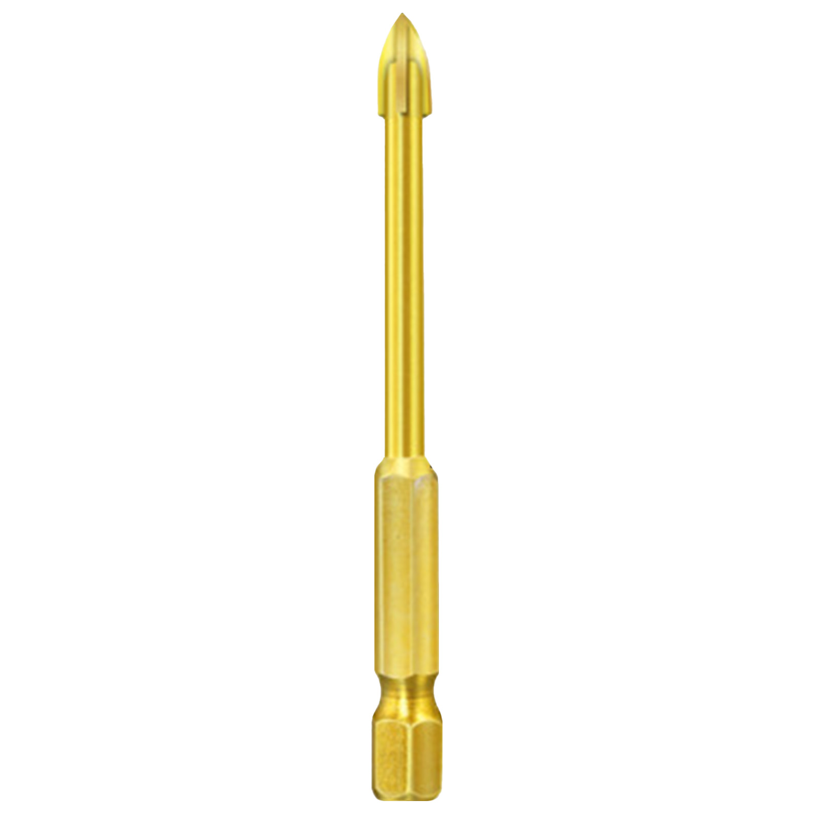 Farfi Practical Triangle Drill Bit Cross Head Long Service Life Universal Low Resistance Tip Drill Bit for Ceramic Tile Sharp Punch Tools