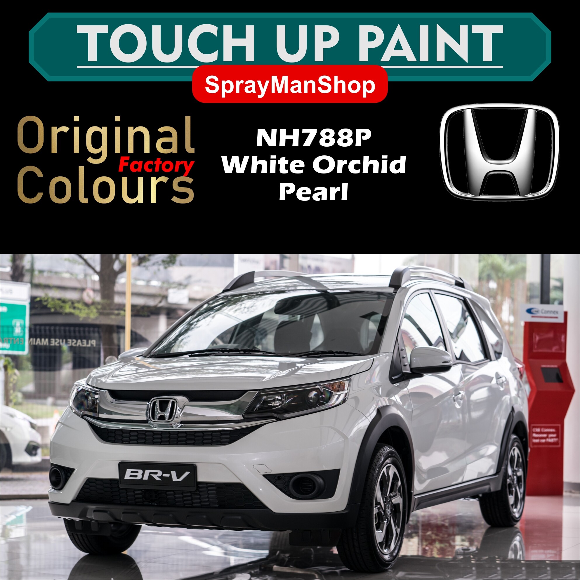 Honda BRV Touch Up Paint (UK) Lindal Aerosol Valve 400ml Spray Paint