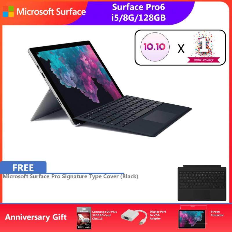 10 10 Anniversary Offer Microsoft Surface Pro6 128gb Intel Core I5 8th Gen 8gb Ram