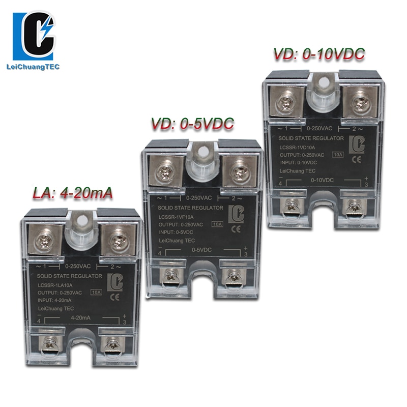 Ssr 0-5v 0-10v 4-20ma voltage regulator single phase solid state voltage regulator ssr-1vd/vf/la10a-120a