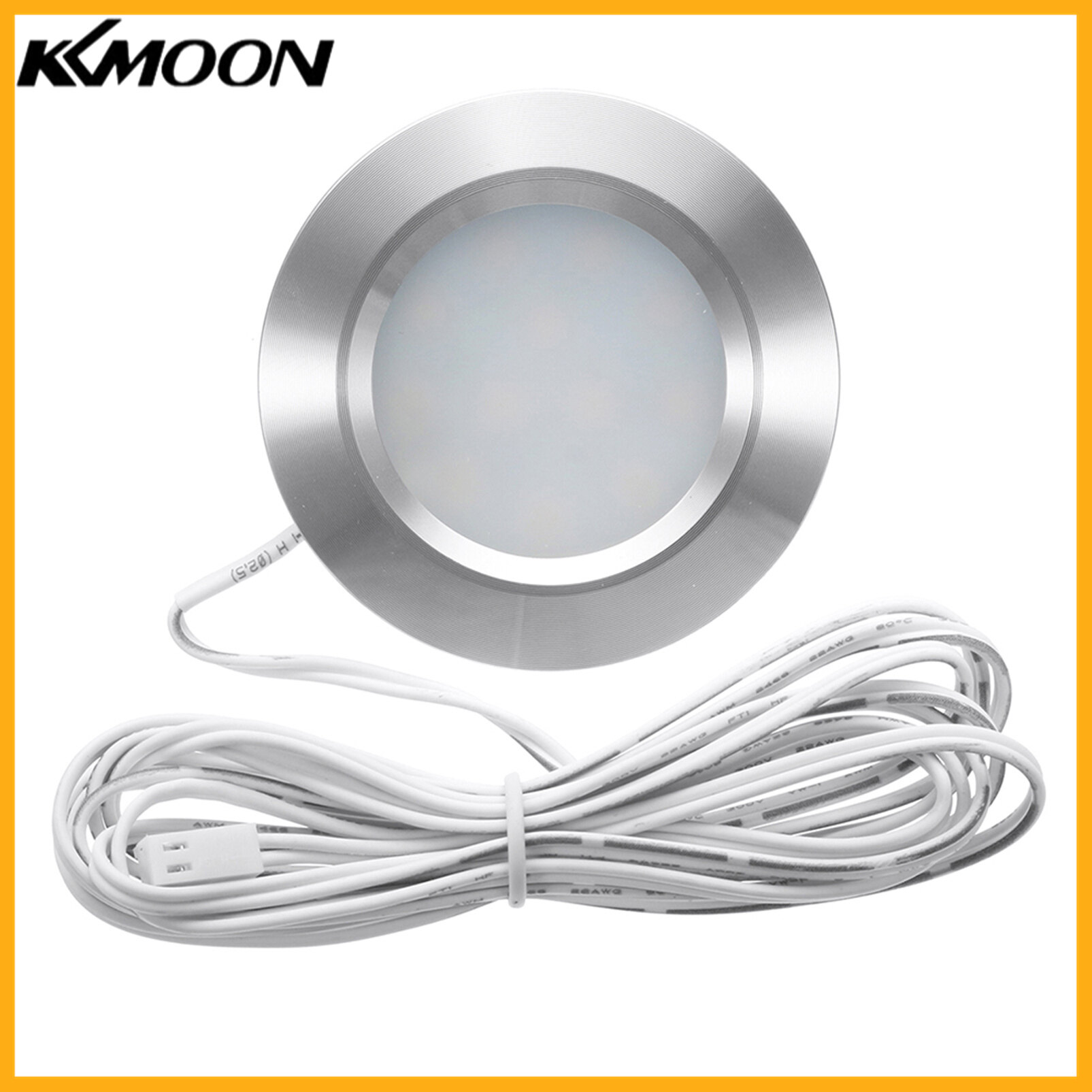 Recessed 12LED RV Boat Recessed Ceiling Light 12V Le-d Lights Round Shape Ultra-Thin Camper Interior Lighting Small Downlight with Cable