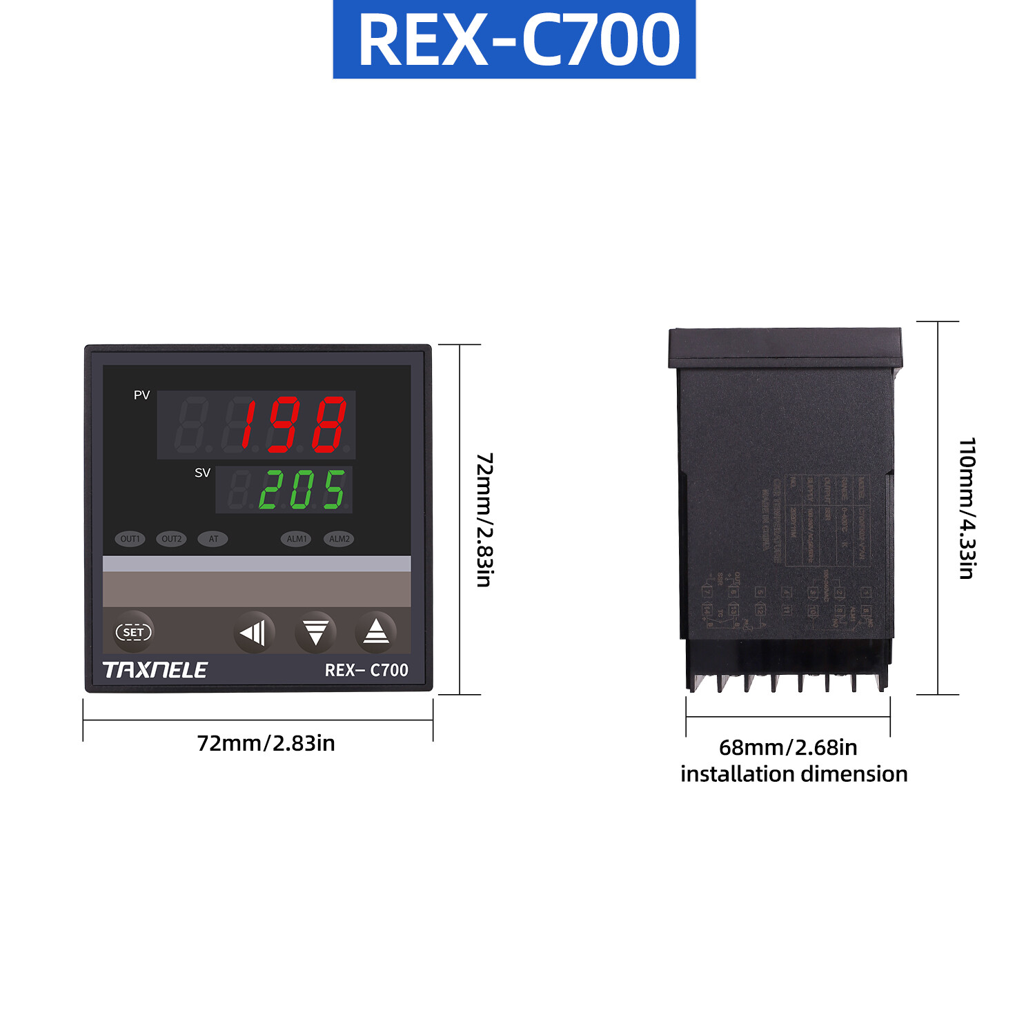 Digital thermostat SSR output Relay output Digital temperature controller REX-C100 C400 C700 C900 temperature controller