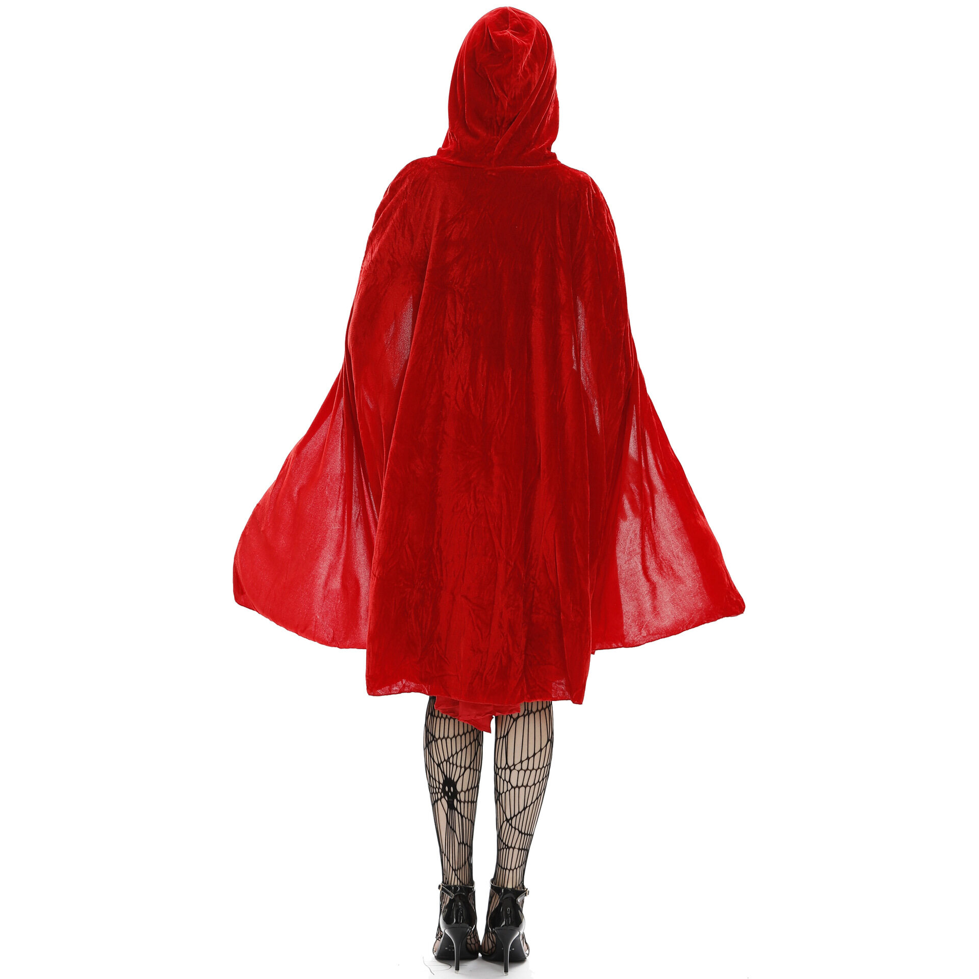 Trang Phục Mũ Trùm Đầu Cưỡi Ngựa Nhỏ Màu Đỏ Cho Nữ Đầm Dự Tiệc Halloween Giáng Sinh Cho Người Lớn Kèm Áo Choàng Bộ Đồng Phục Nữ Hoàng