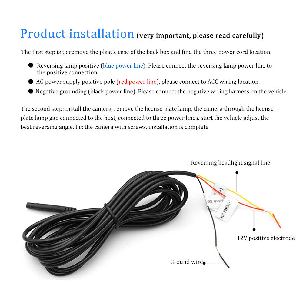 EKLEVA Car Rear View Camera Automobile WiFi Wireless Reverse HD Night Vision Backup Camera For Iphone IOS Android