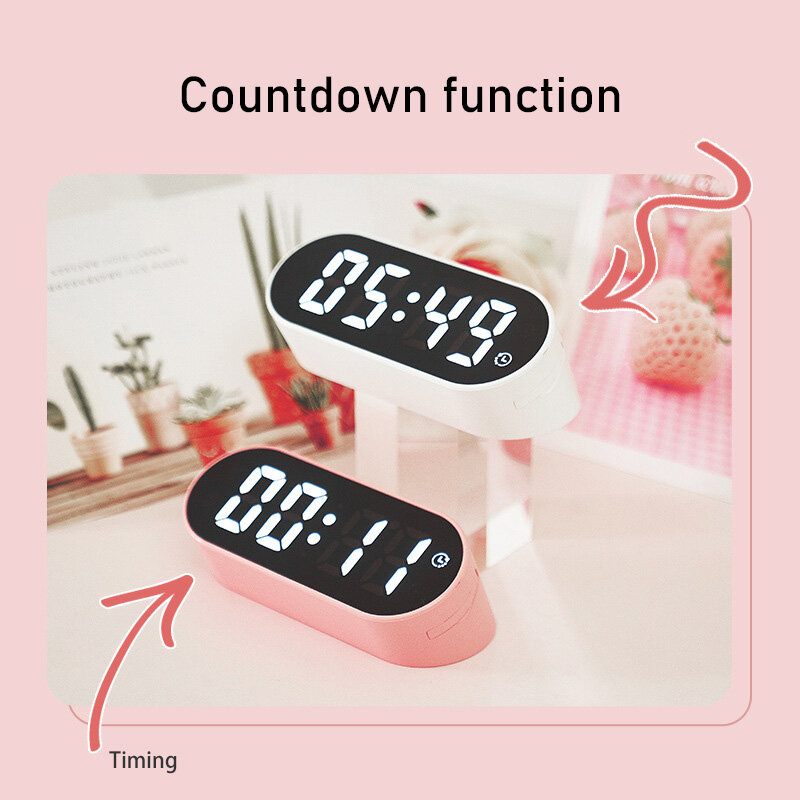 Portable LED electronic alarm clock multifunctional student electronic clock alarm clock with countdown function