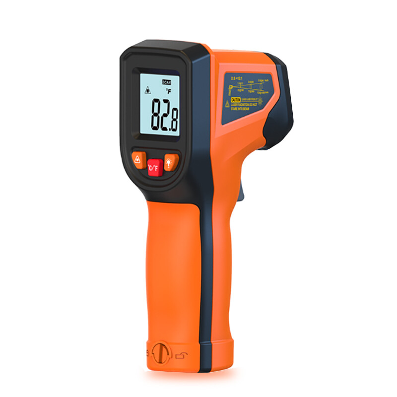 -50 ~ 600 ° C kỹ thuật số Nhiệt kế hồng ngoại không tiếp xúc nhiệt kế laser cầm tay Nhiệt kế pyrometer màn hình LCD cảm biến hồng ngoại